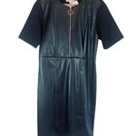 Nanette Lepore NWT Reese Vegan Leather Shift Dress Size 4 Photo 4