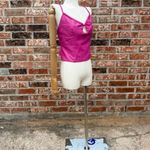 WAYF NWOT  Anthropologie Barbiecore Pink Faux Leather Crop Top / L Photo 7