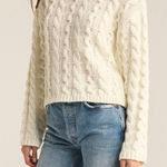 Z Supply Z‎ Supply Womens Cream Cable Knit Turtleneck Long Sleeve Sweater Photo 0