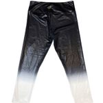 Zyia Light N Tight Liquid Shine Metallic Ombré High Rise B/W Leggings 8 Photo 3