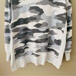 Aerie Camo Pullover Sweatshirt Gray Sz Small Photo 2