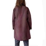 REVERSIBLE Coat Lightweight Nehru Collar Maroon Wine Color LAGENLOOK Fits M Photo 7