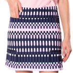 Golftini NWOT Golf/Pickleball/Tennis “Balance” Navy and Pink Skort Stretch Sz 2 Photo 1