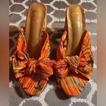 Lulu's Orange Floral Women's Shoes Size 6.5 Photo 0
