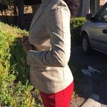 Vintage Tan Button Up Blazer Size XS Photo 3