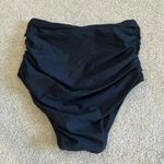 J.Crew  black high rise ruched bikini bottoms in size xxs Photo 2