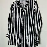 Martin Grant Women's Navy White Striped Cotton Longsleeve Romper Size 38 Photo 4