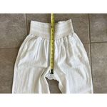 Beau Dawson Large Petite Ivory Flowy Beach Lounge Wide Leg Crop Pants Size undefined Photo 3