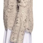 Cupcakes & Cashmere Blouse Cream Size Small NWT Lace Cottagecore Long Sleeve Photo 3