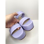 BP Raquelle Wedge Sandal Womens Size 8.5 in Purple Slip On Platform Photo 6