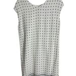 Madewell  Size S Dress Scatterblock Tassel Shift Cap Sleeve White Black Women’s Photo 1