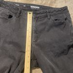 Sonoma  Jeans Womens 14 Straight Leg Faded Black High Rise Frayed Hem Minimalist Photo 6