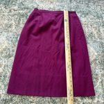 Christian Dior Vintage The Suit Burgundy Wool Pencil Skirt Italy Size 10 Photo 6