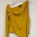 Cushnie et Ochs NWT Cushnie Cold Shoulder Single Sleeve Top in Antique Gold Size 12 Photo 0