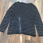 Garnet Hill merino wool sweater striped size small  button up knit Photo 6