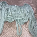 Illa Illa Green Off The Shoulder Top Photo 0