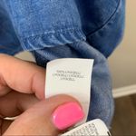 Lucky Brand  Chambray Shirt Dress Lace-Up Neck Photo 6