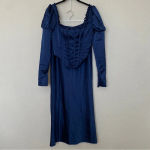 House Of CB 'Dana' & Charlene Navy Puff Sleeve Corset & Maxi skirt Set NWOT L Photo 3