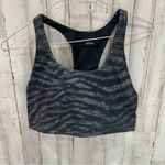 Terez Hi-Shine Racerback Sports Bra in Show Your Stripes Black/Gray Womens Large Photo 2