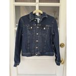 Calvin Klein women jean jacket Size Medium Button Preppy Classic 90s Y2K Photo 4