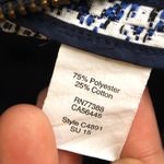 J.Crew Navy and White Heart Textured Jacquard Zip-Up Jacket Blazer Photo 5