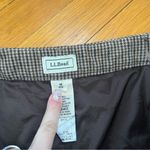 Vintage 90s L.L. Bean Womens 16 Houndstooth Plaid Dress Pants Brown Photo 3
