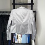 White House | Black Market Cropped Velvet Blazer Mercury Gray Photo 8