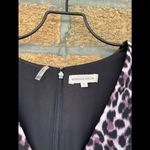 Rebecca Taylor  Lynx-Print Flared V-Neck Dress 12 Photo 1