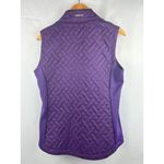 Annika Cutter & Buck Womens Convertible Jacket/Vest M Purple Quilted WeatherTec Size M Photo 4