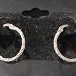 Sterling Silver  Hoop 925 Earrings Photo 0
