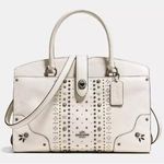 Coach  Mercer Studded Bandana Rivets 2-Way Satchel 30 Photo 0