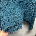 Free People Fuzzy Button-Up Jacket XS Shaggy Faux Fur Coat Cozy Boho Photo 7
