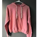 Aerie Cozy  Pink Ribbed Hoodie size Small Photo 0