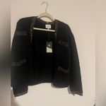Tuckernuck NWT  Elegant Black Sweater with Gold Accents size small Photo 1
