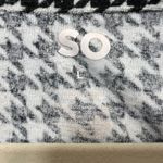 SO  Houndstooth Crop Top‎ Sleeveless Collared Blouse Black White, L Photo 1