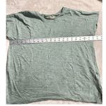 Madewell  Cap Sleeve T-Shirt Women's Small Green Cotton Slit Photo 5