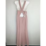Azazie  Rosette Halter Neck‎ For Flare Maxi Dress Women's A0 Wedding Prom Photo 6