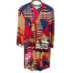 Diane Von Furstenberg DVF  Freya Dress Silk Geometric Print Size 2 Photo 1