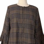 CAbi Flounce Jacket Classic Tartan Check Plaid #3902 Navy Camel Women’s Size XL Photo 5