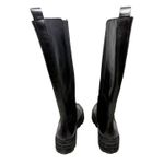 Madewell The Poppy Black Lug Sole Tall Leather Combat Boots US 7 Photo 4