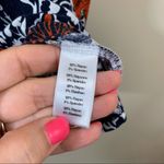 Anthropologie Anthro Purella Rust Orange Floral Oakdale Tunic Photo 4