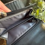 Coach RARE🔥Authentic  1941 SIlver/light gold leather Snap Flap trifold wallet Photo 6