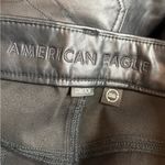 American Eagle  outfitters black faux leather curvy classic bootcut jeans 28 short Photo 2