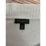 Talbots Knit Sweater Top Womens Size XS Boat Neck 3/4 Bell Sleeves Baby Blue Photo 4