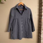 ZARA  Crinkle Button-Up Shirt Dress Photo 2