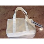 Stoney Clover Lane Canvas Mini Shopper Tote in Blanc Womens Handbag Purse Photo 7