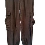Cinq a Sept Giles Cargo Silky High Rise Jogger Black Pull On Pant, Sz XS Photo 5
