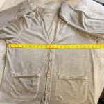 Decree  Women's Sz Large Gray Button Up Long Sleeve Cardigan Front Pockets Cotton Photo 14