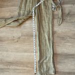 Free People $128 NWT  ONE BALLAST STRIPED BELTED OVERALL JUMPSUIT MOSS Sz S Photo 4