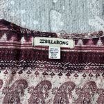 Billabong  Sz XS Take Me Away Dress in Pinot Maroon Boho Longsleeve Paisley Dress Photo 11